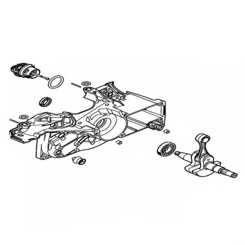 Картер левая часть Stihl 11410202616 для MS261