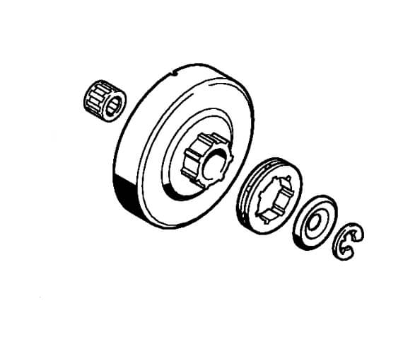 Чашка сцепления 3/8 7Z сепаратор 16мм Stihl 11250071041 для MS360